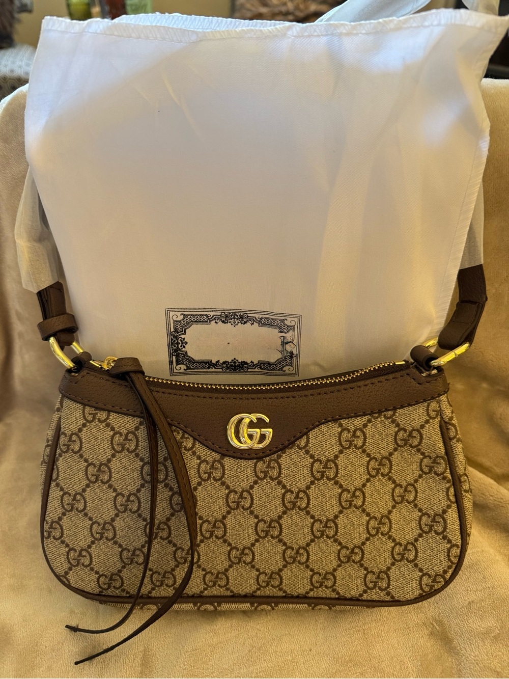 Designer Inspired Canvas Shoulder Bag New